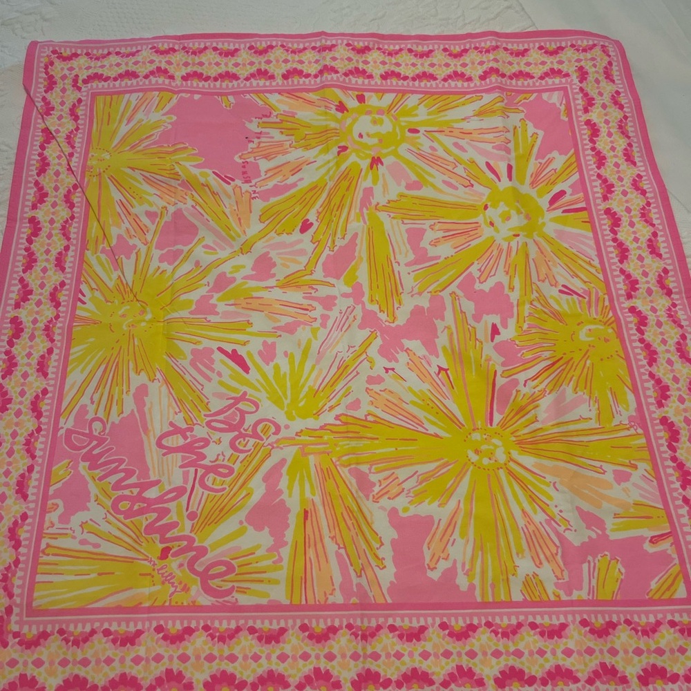 Lilly Pulitzer Pink and Yellow Patterned Accessory